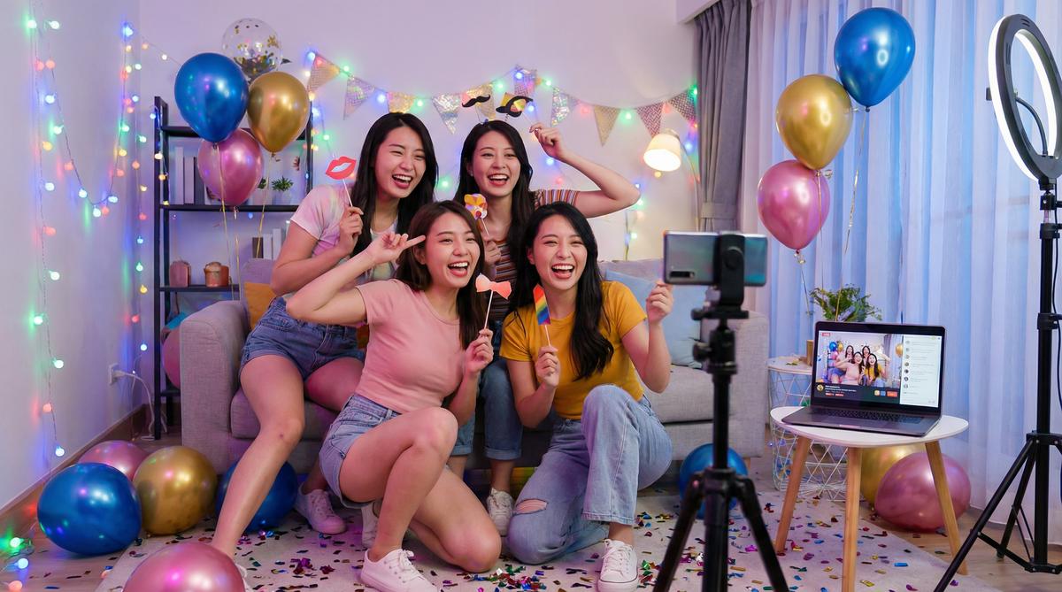 社区直播派对视频